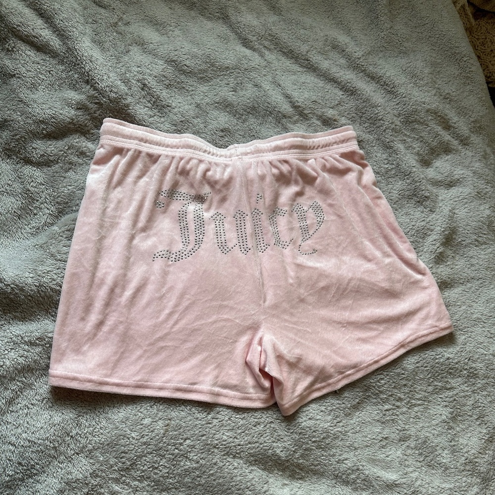 Pink Rhinestone Juicy Couture Shorts